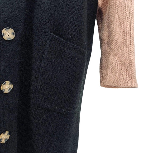 Torrid Women's Button Closure Pockets Long Black/Pink Sweater Size 2X - Picture 10 of 12